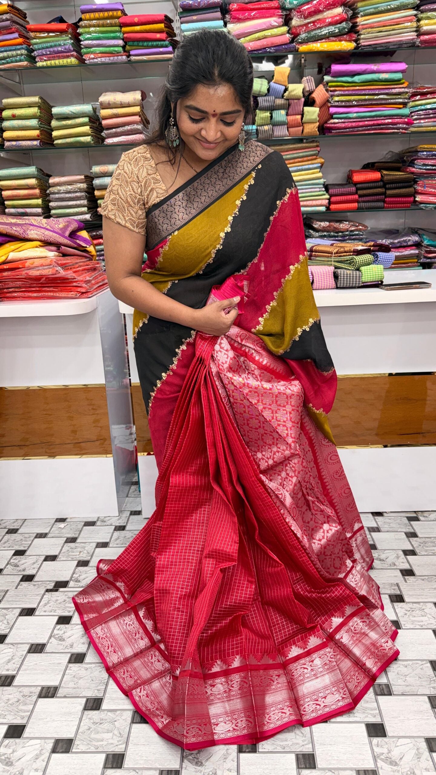 Mangalagiri checks saree