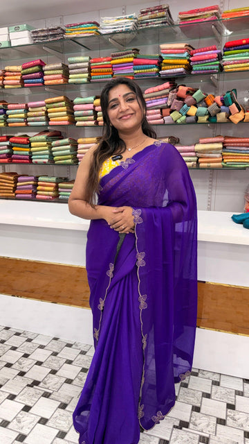 Space silk saree