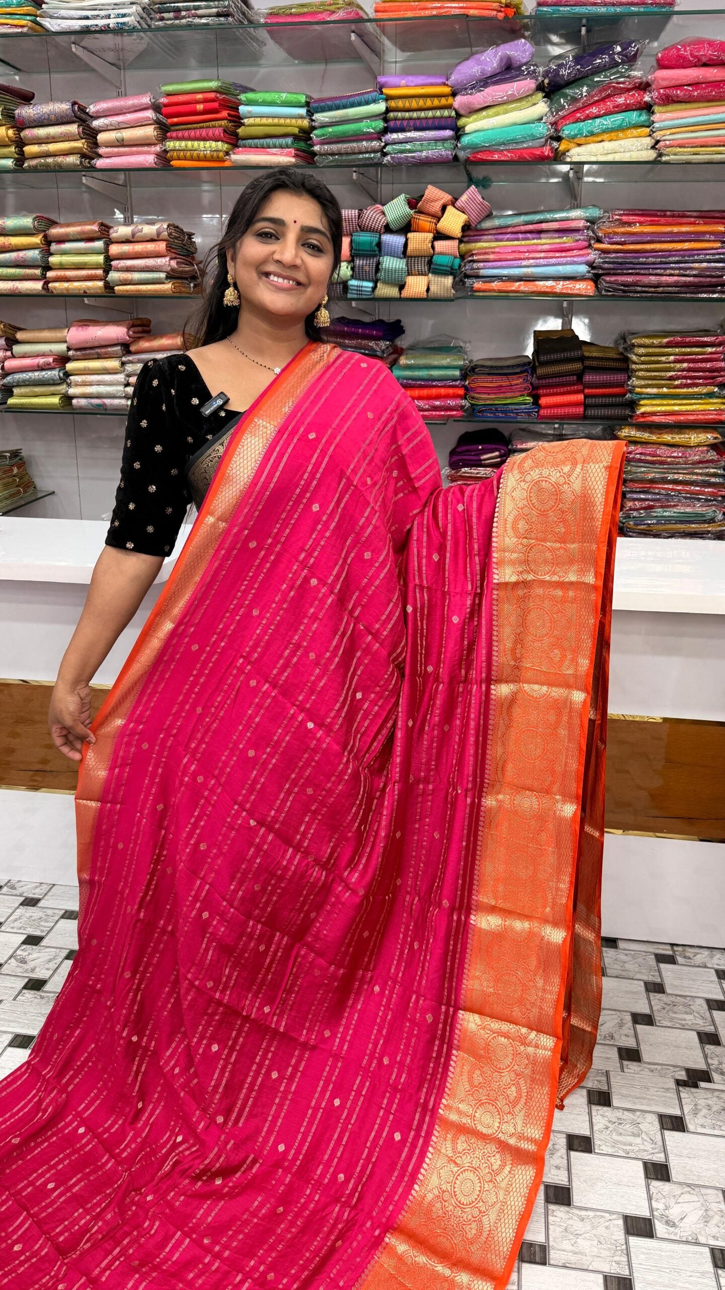 Fancy saree Pink