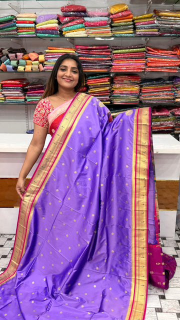 paithani Light Purple saree