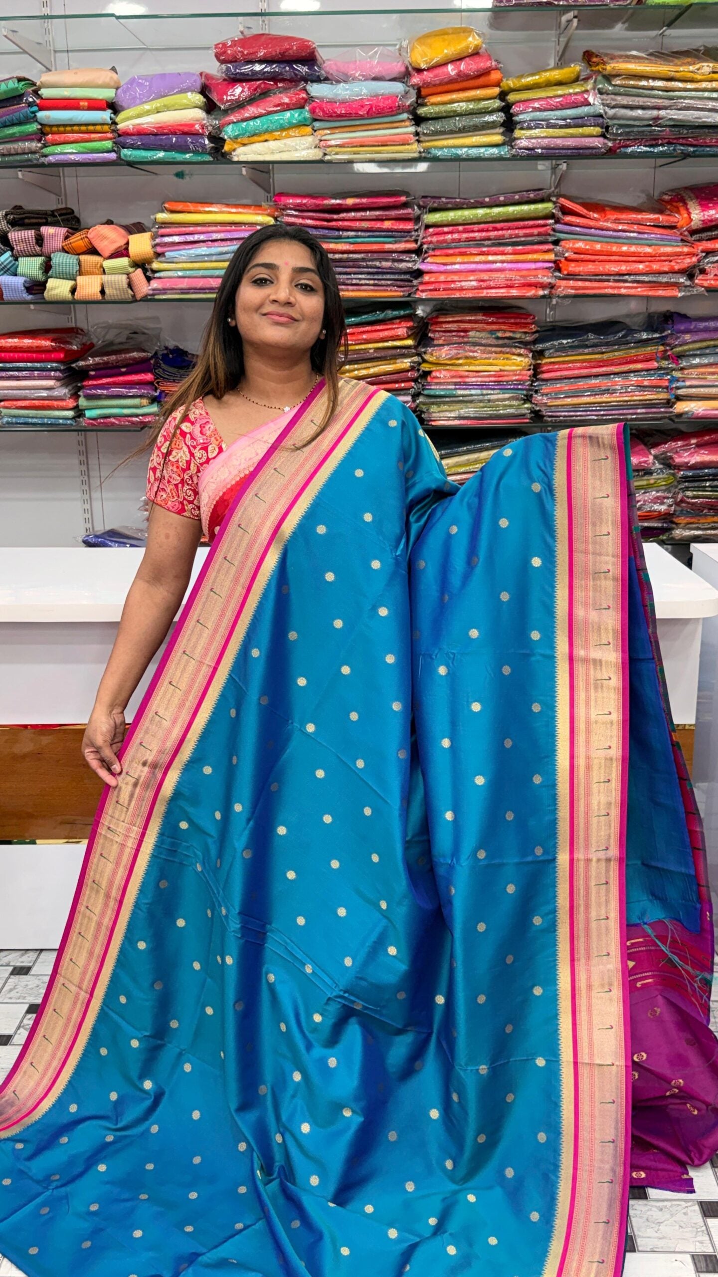 Paithani  Blue saree