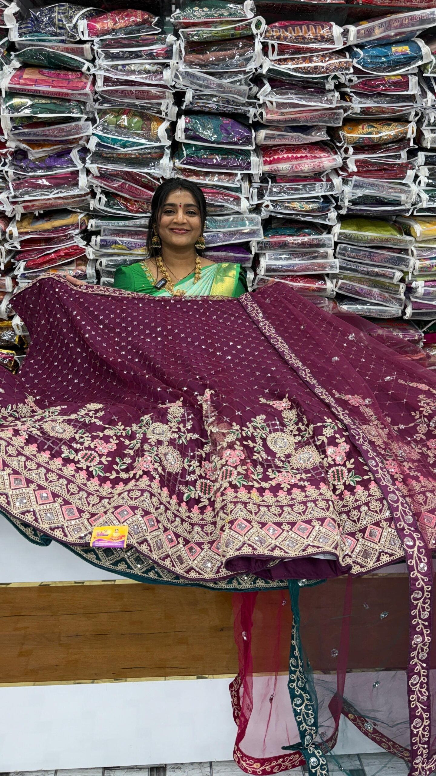 Heavy Netted  Lehanga