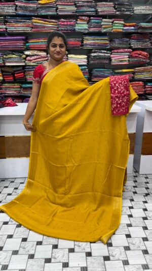 Vintage checks saree