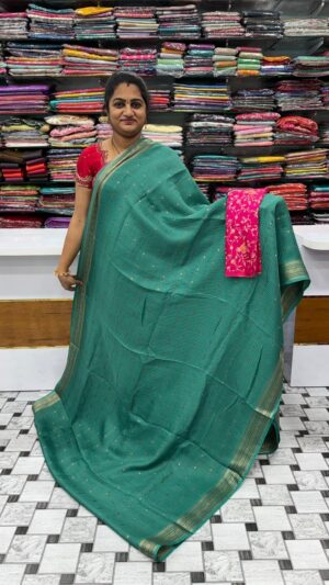 Vintage checks saree