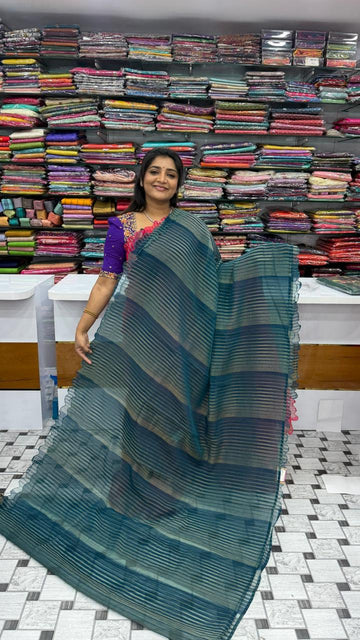 Soft organza sarees