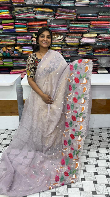 Crush Tissue Saree