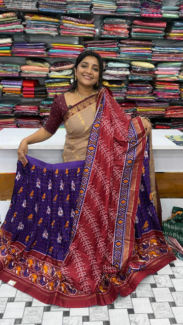 Patola Semi-stitched Half Saree