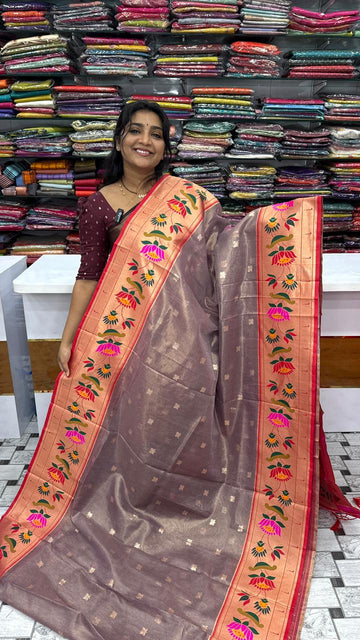 Tissue Paithani Sarees