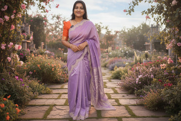 Tissue Space Silk Saree