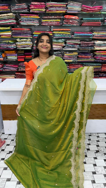 Tissue Space Silk Saree