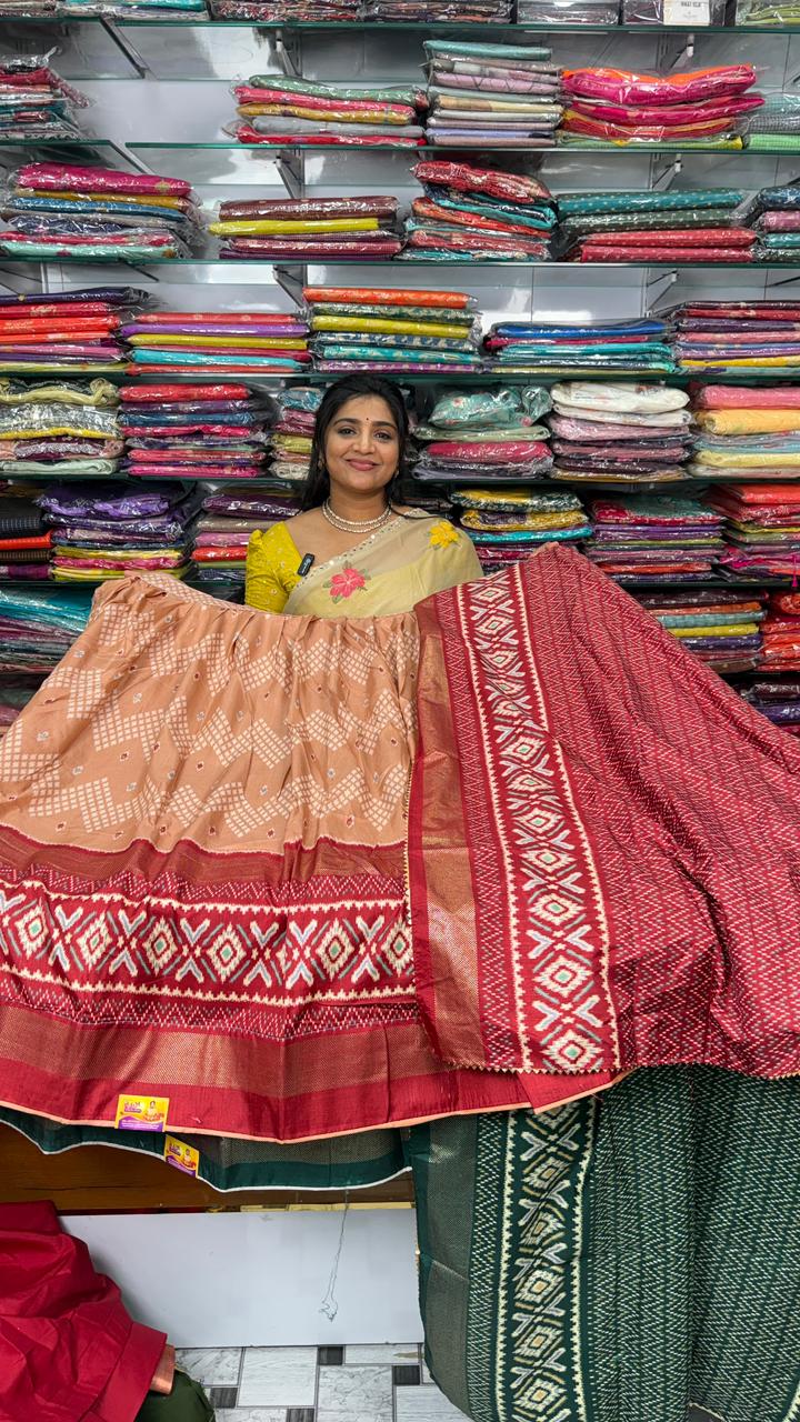 Ikkath Semi-Stitched Half Sarees