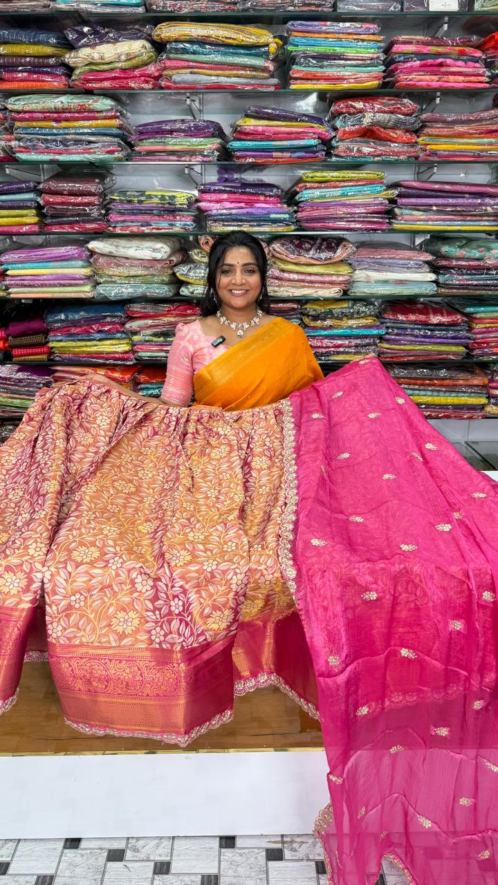 Banarasi Pattu Half Saree