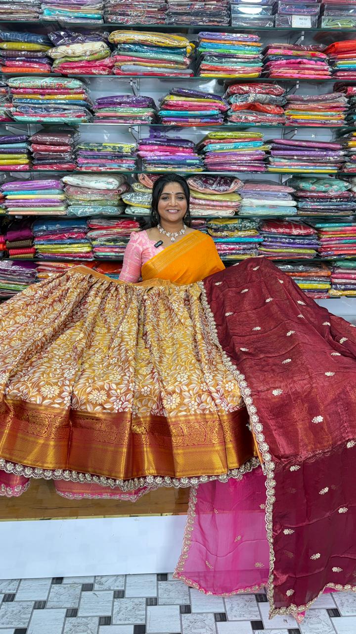 Banarasi Pattu Half Saree