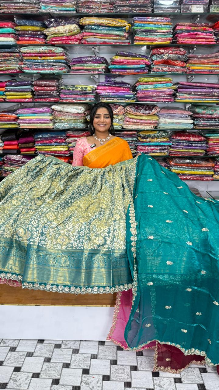 Banarasi Pattu Half Saree