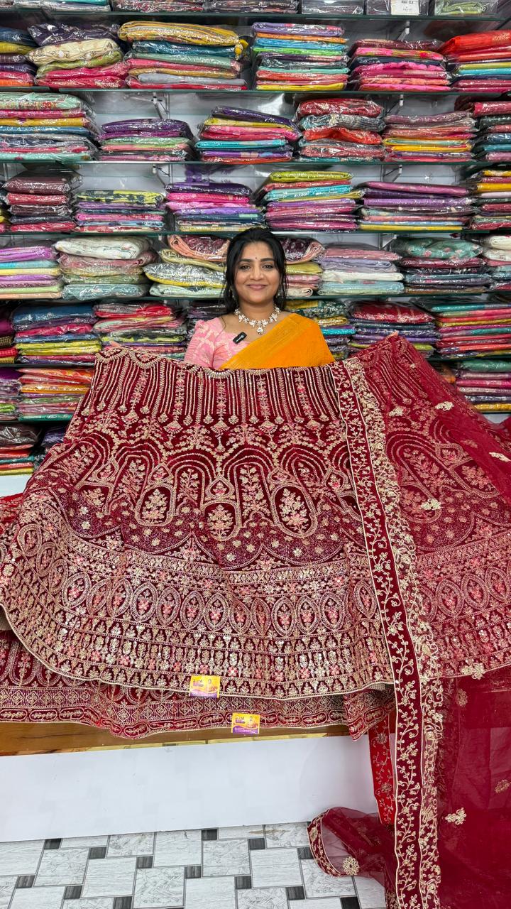 Reception look Half Saree