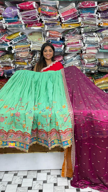 Semi stitched Half saree