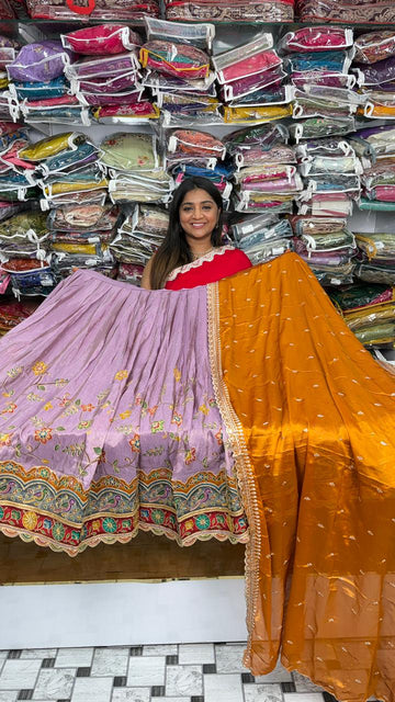 Semi Stitched Half Saree