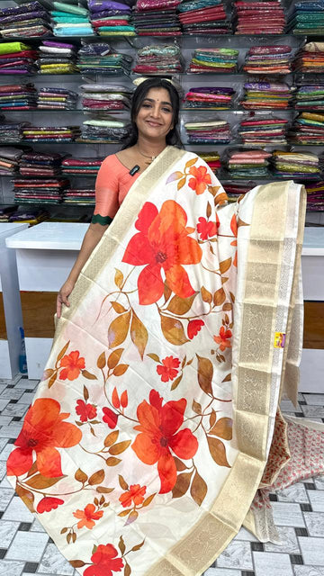Floral saree