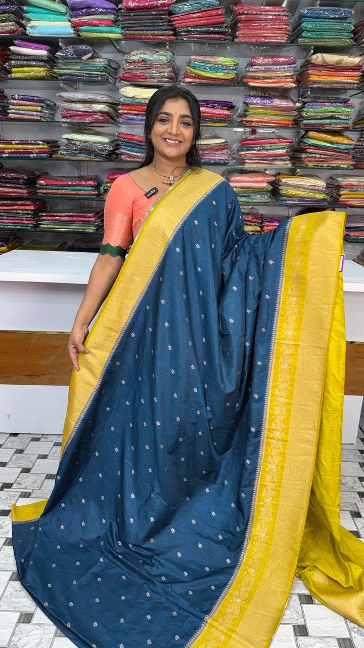 Green mango saree