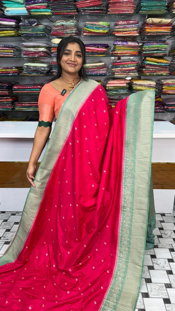 Green mango saree