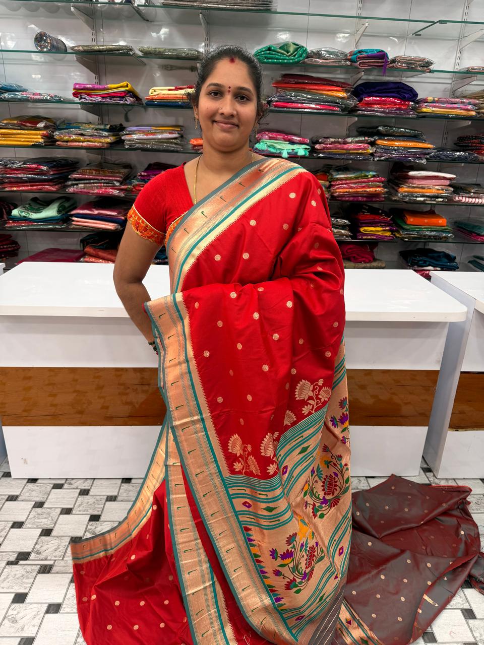 BEAUTYFULL MUNIA BORDER DOUBLE SHADED SAREE