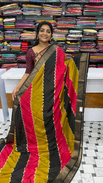 Georgette  Mika Print saree