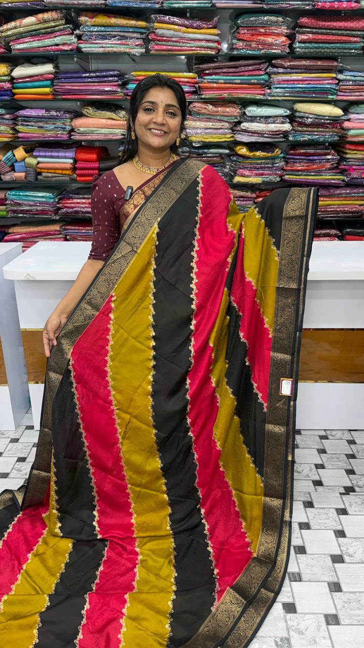 Georgette  Mika Print saree