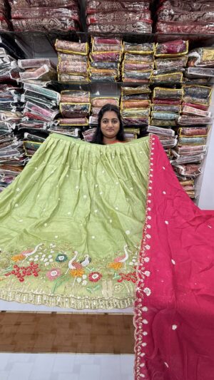 Semi stitched Half saree