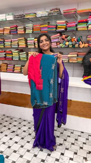 Space silk saree