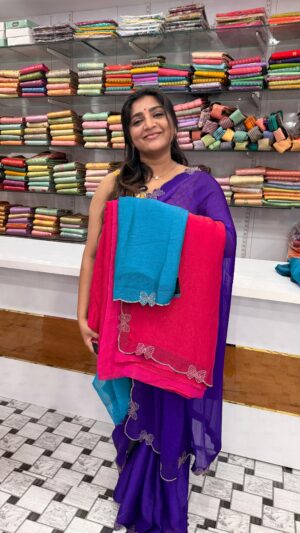 Space silk saree