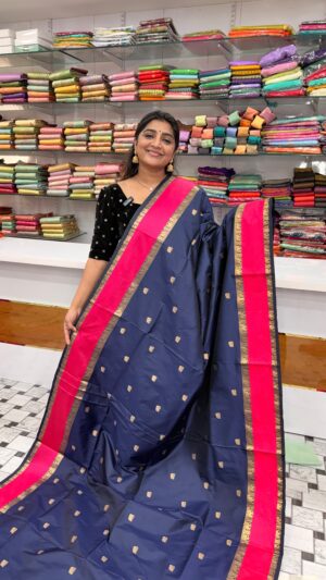 Banarasi Gap Border saree