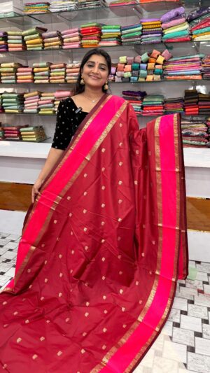 Banarasi Gap Border saree