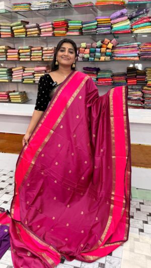 Banarasi Gap Border saree