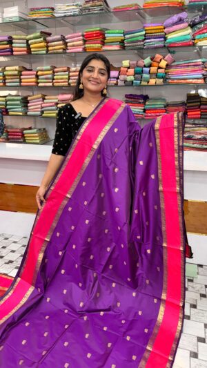Banarasi Gap Border saree