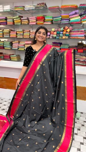 Banarasi Gap Border saree